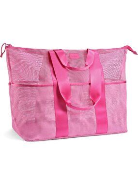 Extra Large Sandproof Beach Tote Bag | Durable Marine Grade Mesh Pool Carrier